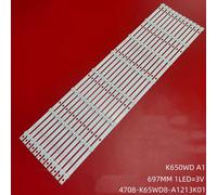 Bande de rétroéclairage LED pour TH-65DX400C EV laqué 65U77 65PUF6056 65PUF6051 K650WD A1 4708-KWD658-A1213K01 65PFF5459 65PFF5455 65PUF6056 ""Nipseyteko