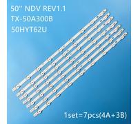 Bande de rétroéclairage LED pour VESTEL 50 en effet volontairement V REV1.1 TX-50A300B TX-50A300A TX-50A300E HIT156 I 50HYTPowered U VES500UNDC-2D-N01 VES500UNDA ""Nipseyteko