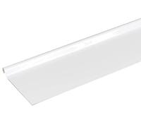 Bande de rive astragale ALUMINIUM BLANC - 2M - Dimension du profilé 166 mm
