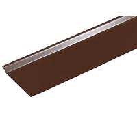 Bande de rive astragale ALUMINIUM BRUN - 2M - Dimension du profilé 250 mm