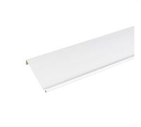 Bande de rive biseau ALUMINIUM Blanc - 2M - Dimension du profilé 166 mm