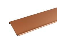 Bande de rive biseau ALUMINIUM MIEL - 2M - Dimension du profilé 250 mm