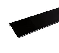 Bande de rive biseau ALUMINIUM NOIR - 2M - Dimension du profilé 166 mm
