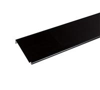Bande de rive biseau ALUMINIUM NOIR - 2M - Dimension du profilé 180 mm