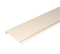 Bande de rive biseau ALUMINIUM SABLE - 2M - Dimension du profilé 166 mm