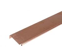 Bande de rive biseau CUIVRE - 2M - 333 mm