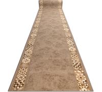 Bande de roulement caoutchoutée motif MURCIA carreaux de Lisbonne, Cadre, antidérapant beige 80cm beige 80x380 cm