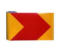 Bande de sécurité réfléchissante pour l'extérieur et le véhicule, offrant une visibilité claire pour la prudence des dangers et la sécurité du transport (orange + rouge)