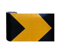 Bande de sécurité réfléchissante pour l'extérieur et le véhicule, offrant une visibilité claire pour la prudence des dangers et la sécurité du transport (jaune + noir)