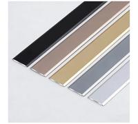 Bande de séparation de sol auto-adhésive, 90cm×3 Pièces, Barre de seuil, Profil de transition pour joindre des planches stratifiées, des carreaux et des espaces de sol(Silver,1.2cm*90cm (3Pcs))