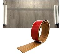 Bande de séparation de sol en PVC, Bande de transition Autoadhésif, Barre de recouvrement pour Moquette Et Sol, Bois sur Carrelage(Oak,7.6cm/0.26Ft x 3.0m/9.8Ft)
