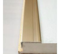 Bande de séparation pour sol, Protecteur de bord en aluminium en forme de L for seuil d'escalier, carrelage de sol, multicolore, plusieurs tailles(Gold,WXH:20x4mm)
