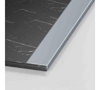 Bande de séparation pour sol, Protecteur de nez de marche en alliage d'aluminium multicolore, plusieurs tailles(Grey,W6xH1cm(2.36x0.39"))