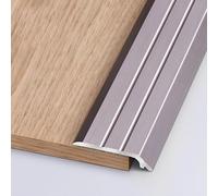 Bande de Seuil Adhésive en Métal pour Bois à Carrelage, Profilé de Transition de Seuil de Porte, Convient pour Pente de 2-5mm(Rose gold)