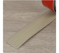 Bande de seuil autocollante flexible de 5,1 cm, bande de transition en vinyle amortisseur de bruit pour revêtement de joint, bande de finition de sol plat (chêne gris, 5 m)