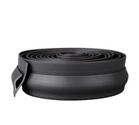 Bande de Seuil Autocollante Pour Moquette Et Sol, Protection de Bordure de Moquette En Pvc Découpable, Bandes de Recouvrement de Bordure de Sol En Vinyle Imperméable/Black/L1M/3.3Ft