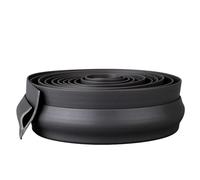 Bande de Seuil Autocollante Pour Moquette Et Sol, Protection de Bordure de Moquette En Pvc Découpable, Bandes de Recouvrement de Bordure de Sol En Vinyle Imperméable/Black/L8M/26.2Ft