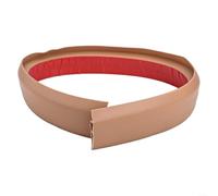 Bande de seuil de protection des bords de sol en PVC de 1 m pour moquette et sols en caoutchouc, protection des bords et lissage des différences de hauteur (marron clair)