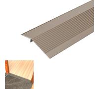 Bande de Seuil de Transition en Aluminium, Barre de Finition for Bord de Porte for Accès en Fauteuil Roulant, Réglage en Hauteur de 1 à 3 cm(Brown,51x3inch/130x7.5cm)