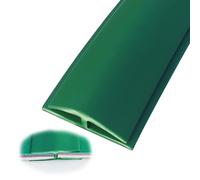 Bande de seuil de Transition pour Moquette/stratifié/Vinyle, Garniture de raccordement en PVC, Bande de séparation de Sol pour Maison/hôtel, 1 m à 10 m, Vert-8 m (26,2 pi,Green-8m(26.2ft)
