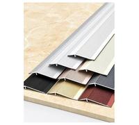 Bande de seuil en aluminium for sols inégaux, 7 cm/10 cm de large | Longueurs 90-270cm; Différence de niveau 1-2.5cm/1-3,5cm; Installation adhésive ou vissée(Gray 1,L 120cm W 10cm)
