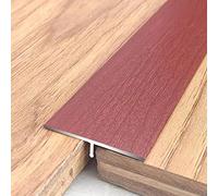 Bande de seuil en T pour revêtement de sol en vinyle et stratifié, réducteur de transition imperméable avec finition grain de bois, idéal pour les portes et balcons Solution de sol inégale
