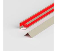 Bande de seuil épaissie, bande de joint de plancher de seuil de PVC - for les tapis, les carreaux et les zones de plancher, bande de recouvrement auto - adhésive, longueur 1m(D,17 * 17mm)