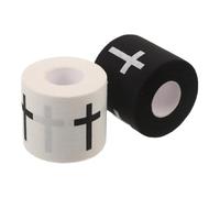 Bande de Soutien Athlétique Chrétienne Auto-adhésive en 5 CM | Motif Croix, Structure Élastique Ventilée, pour Tennis et Athlétisme, Poignets et Chevilles