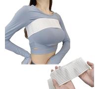 Bande de soutien mammaire à fort impact, sans rebond, sangle de soutien-gorge post-chirurgie, soutien-gorge de sport supplémentaire réglable, grande bande stabilisatrice de poitrine, blanc, taille