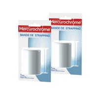 Bande de strapping Mercurochrome 2,5 m x 6 cm, lot de 2 bandes
