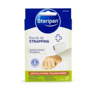 Bande De Strapping - Steripan - Spécial Entorses Et Élongation - Contention Niveau 4 - Articulations Traumatisées - X1 2,5mx6cm