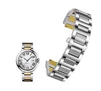 Bande de surveillance d'extrémité en acier inoxydable pour Ballon Bleu Series 20 * 12 mm 18 * 11 mm 14 * 8 mm W6920046 STAPS FEMMES MEN BRACELET (COULEUR: ROSE GOLD, Taille: 22-14mm)