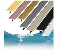 Bande de transition 7 couleurs pour tapis - 3 pièces de bande de transition en aluminium de 1 m pour réparer les joints au niveau des connexions au sol (couleur : bronze, taille : 8 mm de large)