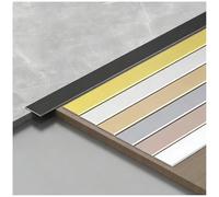 Bande de Transition Aluminium, Barre de Seuil Métal Seuil de Porte, Profil de Transition pour Transitions de Sol entre Seuils Carrelages Sols Bois Tapis(Gold,1.5cm*90cm (3Pcs))