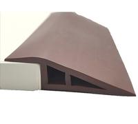 Bande de transition auto-adhésive en PVC pour seuil de porte, profil de porte, rampe, 1 m, 2 m, 5 m de longueur, durable pour une transition fluide du sol