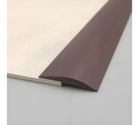 Bande de transition auto-adhésive pour sols stratifiés et vinyles - Seuil de porte en PVC et bordure de carrelage Couleur café 3 cm x 5 m Durable et facile à installer