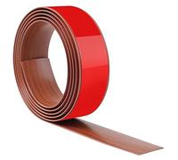 Bande de transition auto-adhésive - Séparateur plat - 5 cm - Couleur noyer - Parfait pour connecter les espaces dans les carreaux de sol et les seuils - Durable et facile à installer