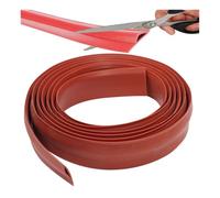 Bande de transition autocollante découpable for seuil de porte, moquette et carrelage, 3,30 à 9,84 pi, protection flexible for bordure de tapis, largeur 1,2 po(Red,Length 1.0m/3.30ft)