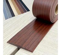 Bande de transition autocollante en PVC en forme de T - Imperméable - Antidérapante - Peut être découpée - Pour moquettes, sols stratifiés, carreaux et vinyle - Durable - Décollez et collez simplement