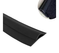 Bande de transition autocollante en PVC for moquette et carrelage - Bordure durable for une transition en douceur du sol, taille personnalisable for les zones à fort trafic(Black,Length 10m(33ft))