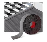 Bande de transition autocollante en vinyle for seuil de porte, rampe, bordure de moquette, revêtement de sol stratifié plat, 3,3 pi, 6,6 pi, 9,8 pi(Dark gray wood,3.3ftx4cm)