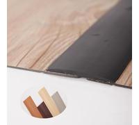 Bande de transition autocollante - Flexible 5,1 x 99,1 cm et 7,6 x 99,1 cm gris pour joints de porte, carrelage et moquette - Idéal pour une finition de sol sans couture