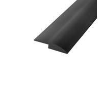 Bande de transition autocollante pour sol,adaptée aux zones de transition présentant des différences de hauteur de 5 millimètres entre la moquette et le carrelage(Black,3.5cm)