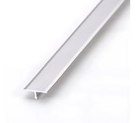 Bande de transition de 2 cm de large pour tapis à carrelage (or, blanc, rouge, noir), bande de transition en aluminium pour parquet et carrelage sur sous-sols inégaux (couleur : blanc, taille : L 180