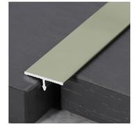 Bande de transition de 3 m de long pour tapis, bande profilée en T en aluminium et bande de seuil de transition pour seuils de porte et joints de connexion de planches stratifiées et de carreaux (3
