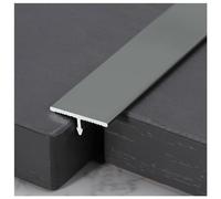 Bande de transition de 3 m de long pour tapis, bande profilée en T en aluminium et bande de seuil de transition pour seuils de porte et joints de planches stratifiées et de carreaux (3 pièces de 1 m