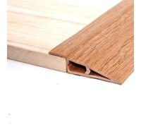 Bande de transition de plancher de 3 mètres, seuil de porte en vinyle, bord de tapis autocollant pour bord de porte stratifié, rampes (ize : 12-15 mm, couleur : chêne jaune)