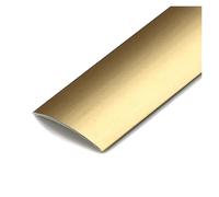 Bande De Transition De Seuil De Porte En Aluminium Robuste, Autocollante, For Planchers De Bois Franc, De Carrelage Et De Stratifié, Adaptée Aux Fauteuils Roulants Et Aux Déambulateurs(Gold)