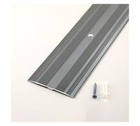 Bande De Transition De Seuil En Aluminium Durable For Portes, Couvre-joints Entre Parquet Et Carrelage, Surface Antidérapante Et Support De Charge Lourde For Usage Domestique(Gray)