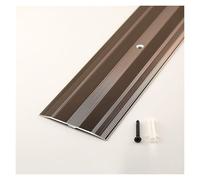 Bande De Transition De Seuil En Aluminium Durable For Portes, Couvre-joints Entre Parquet Et Carrelage, Surface Antidérapante Et Support De Charge Lourde For Usage Domestique(Brown)